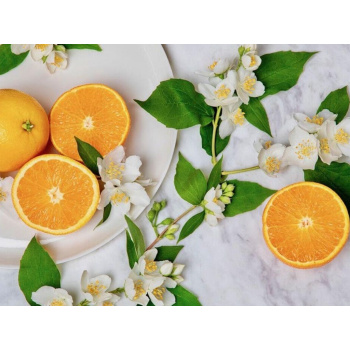 Orange and Flowers