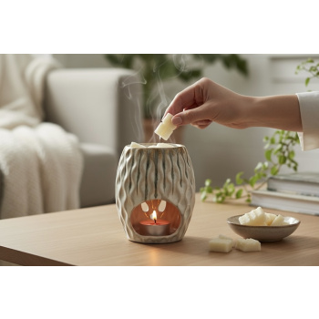 Λευκός ανάγλυφος μεγάλος αρωματιστής